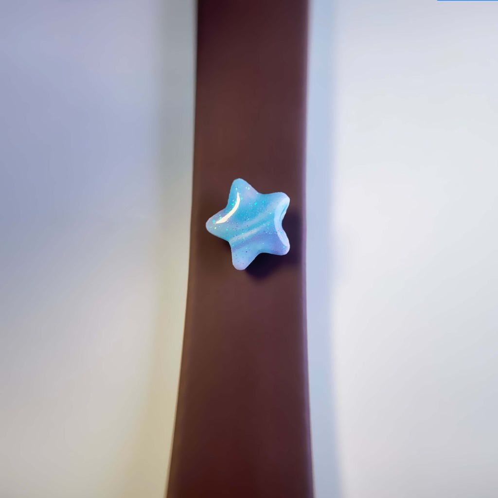 Glow in the dark star charm on waterproof leash